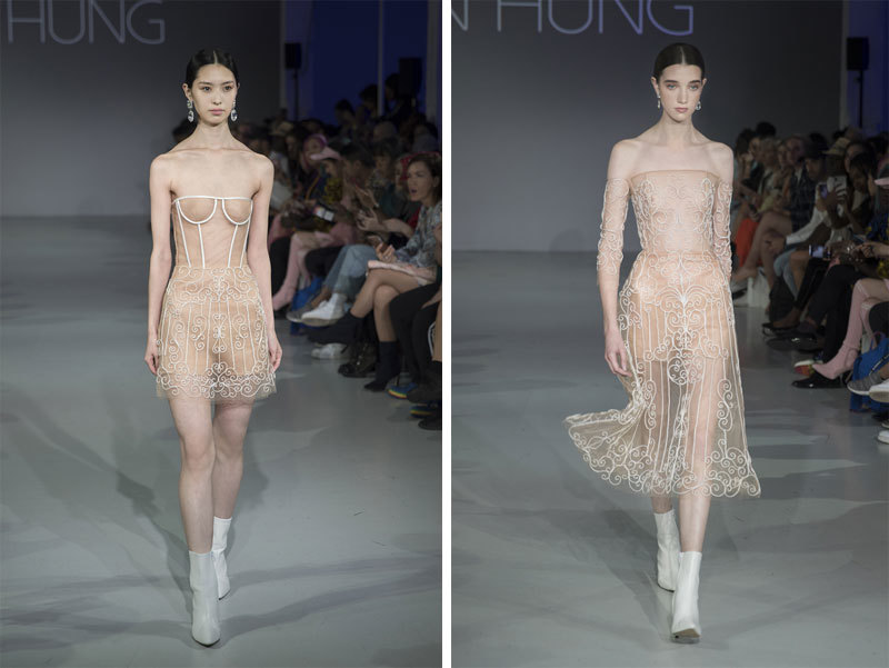 Khánh Linh diện váy mạ vàng 24k của Trần Hùng tại Tuần lễ thời trang London - Ảnh 4