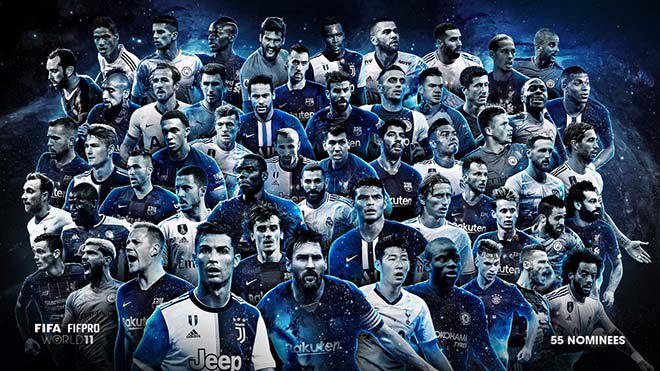 FIFPro công bố 55 ứng viên đội hình tiêu biểu thế giới 2019 - Ảnh 1