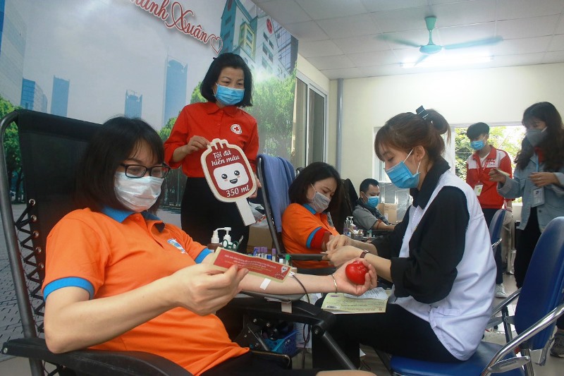 Lan tỏa phong trào hiến máu tình nguyện ở Thanh Xuân - Ảnh 1