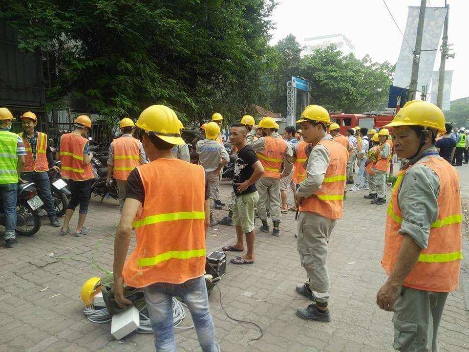 Hà Nội: Cháy lớn tại công trình đang thi công ở Bệnh viện Việt Pháp - Ảnh 3