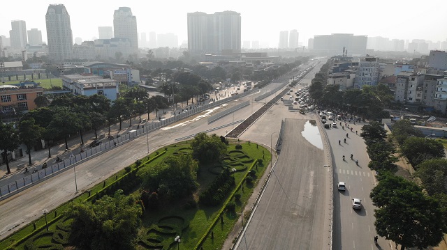 Toàn cảnh tuyến đường Lê Quang Đạo phục vụ thi công đường đua F1 - Ảnh 3