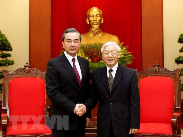 Tổng Bí thư Nguyễn Phú Trọng tiếp Bộ trưởng Ngoại giao Trung Quốc Vương Nghị - Ảnh 1