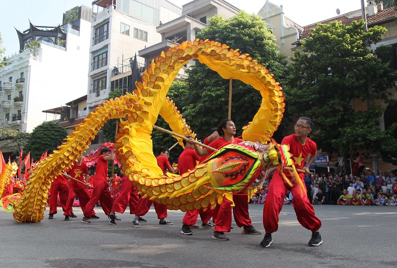 Tưng bừng liên hoan nghệ thuật Múa rồng Hà Nội 2019 - Ảnh 8