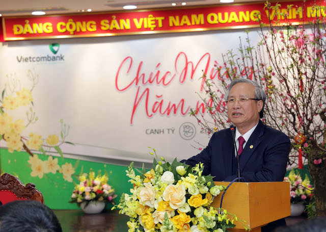 Thường trực Ban Bí thư thăm và chúc Tết tại Vietcombank nhân dịp đầu xuân Canh Tý 2020 - Ảnh 3