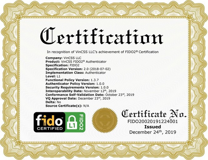 Vingroup là 1 trong 34 công ty đạt xác thực bảo mật Fido2 toàn cầu - Ảnh 3