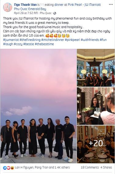 Ngô Thanh Vân đón sinh nhật "cực chất" tại Pink Pearl - JW Marriott Phu Quoc Emerald Bay - Ảnh 3