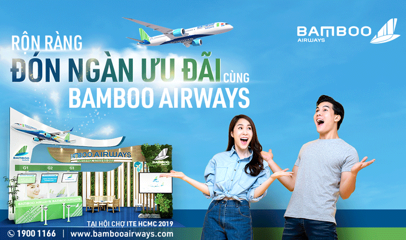 Bamboo Airways “tung” hàng ngàn vé ưu đãi tại Hội chợ Du lịch Quốc tế ITE 2019 - Ảnh 1
