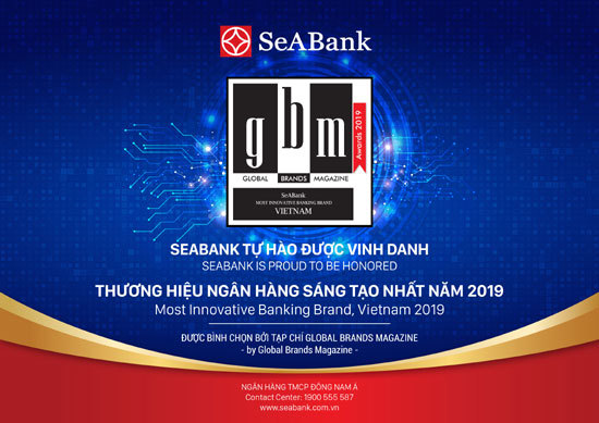 SeABank nhận giải Thương hiệu ngân hàng sáng tạo nhất năm 2019 - Ảnh 1