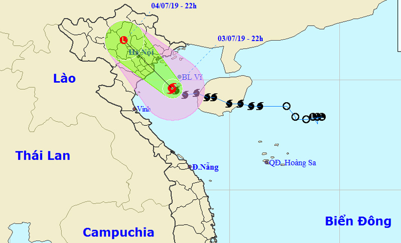 Bão số 2 áp sát các tỉnh từ Hải Phòng đến Nam Định, nhiều nơi mưa lớn - Ảnh 1