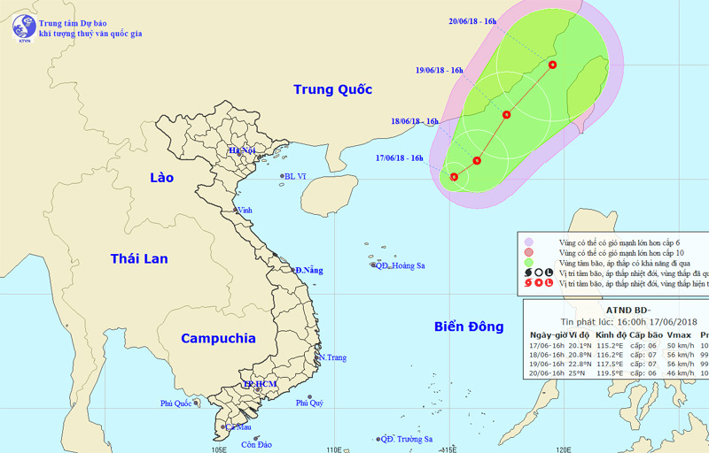 Xuất hiện áp thấp nhiệt đới trên Biển Đông, vùng núi phía Bắc mưa lớn - Ảnh 1