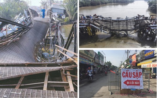 Vụ sập cầu sắt tại TP Hồ Chí Minh: Sửa xong trước Tết Nguyên đán - Ảnh 1