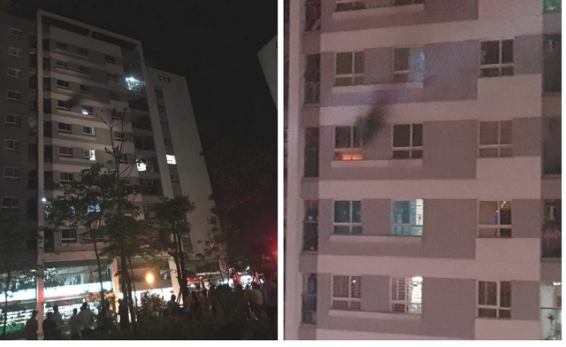 Hà Nội: Cháy chung cư ở Tứ Hiệp, hàng trăm cư dân hoảng loạn - Ảnh 1