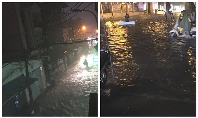 Hà Nội: Nhiều tuyến đường ngập sâu trong trận mưa lớn đầu mùa - Ảnh 1