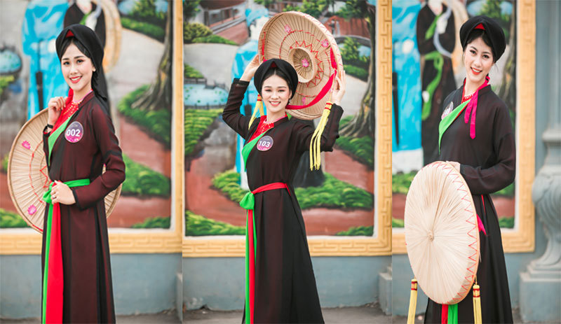 Thí sinh “Người đẹp Kinh Bắc” hào hứng trải nghiệm văn hóa quan họ - Ảnh 3