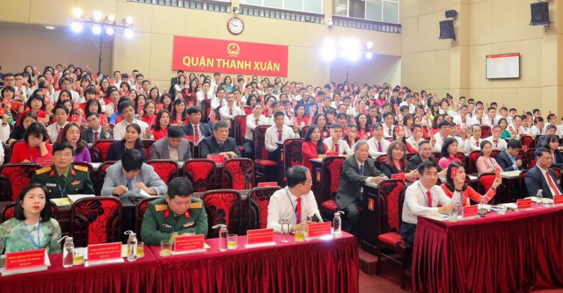 Tổ chức thành công Đại hội điểm tại Đảng bộ Cơ quan UBND quận Thanh Xuân - Ảnh 1