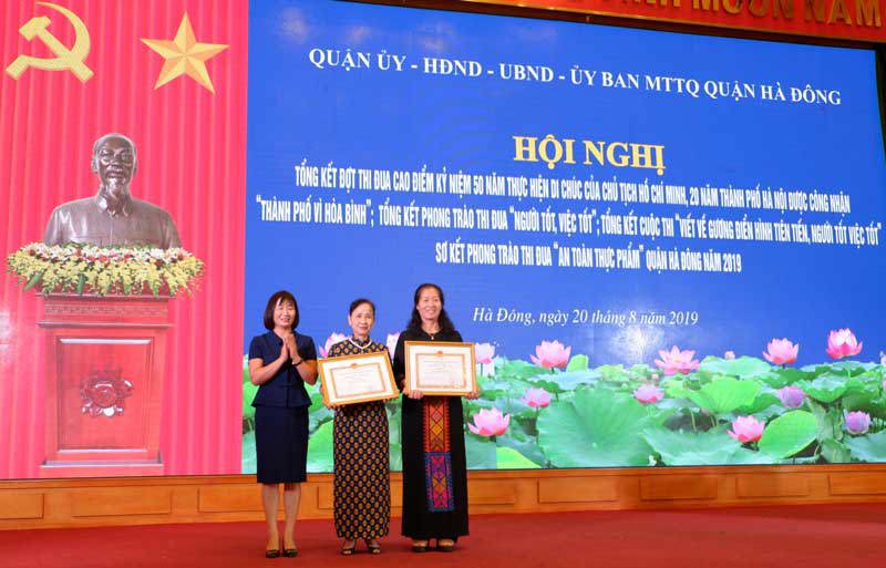 Hà Đông, tổng kết đợt cao điểm kỷ niệm 50 năm thực hiện Di chúc của Chủ tịch Hồ Chí Minh - Ảnh 1