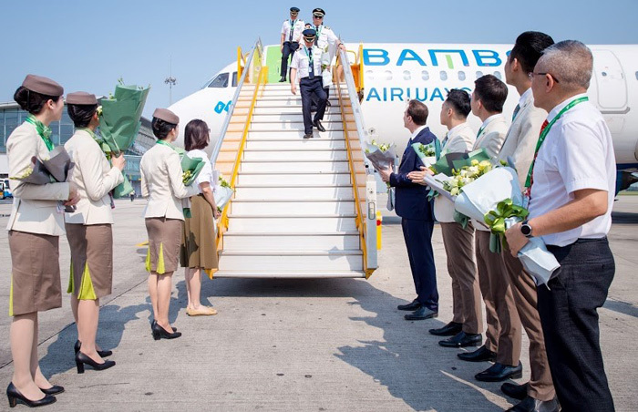 Bamboo Airways đón chuyến bay quốc tế đầu tiên từ Hàn Quốc - Ảnh 2