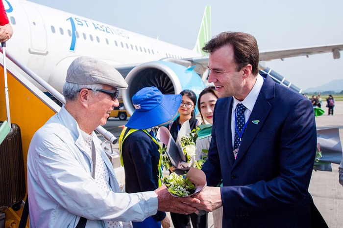 Bamboo Airways đón chuyến bay quốc tế đầu tiên từ Hàn Quốc - Ảnh 3
