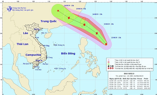 Dự báo đường đi bão Bailu, các tỉnh miền Bắc mưa liên tục trong những ngày tới - Ảnh 1