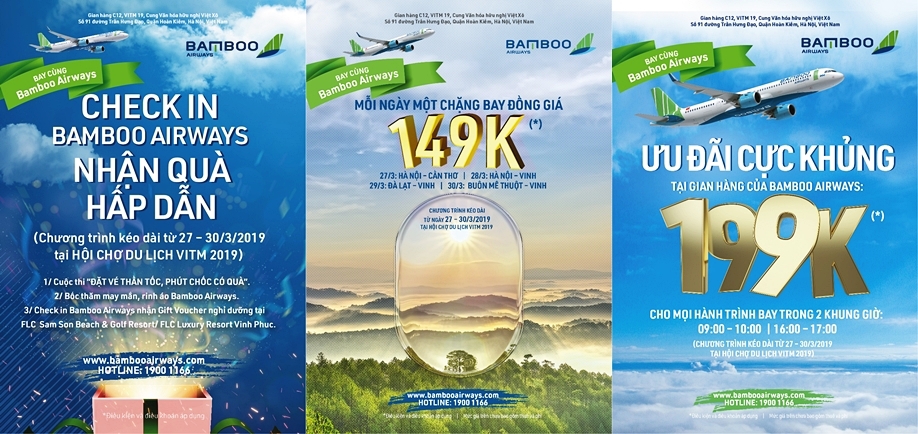 Bamboo Airways bán hàng ngàn vé máy bay siêu khuyến mãi tại VITM 2019 - Ảnh 1