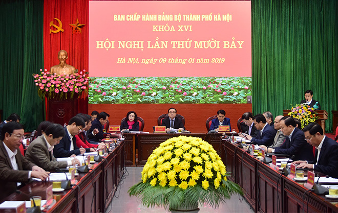 Khai mạc Hội nghị lần thứ 17 Ban Chấp hành Đảng bộ TP Hà Nội - Ảnh 1