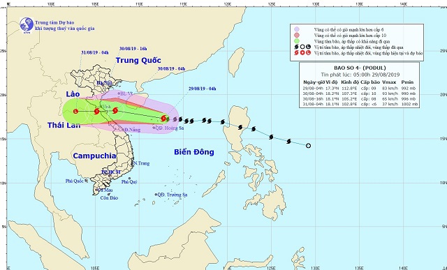 Diễn biến mới nhất của bão số 4, các tỉnh miền Trung sẽ mưa rất to - Ảnh 1