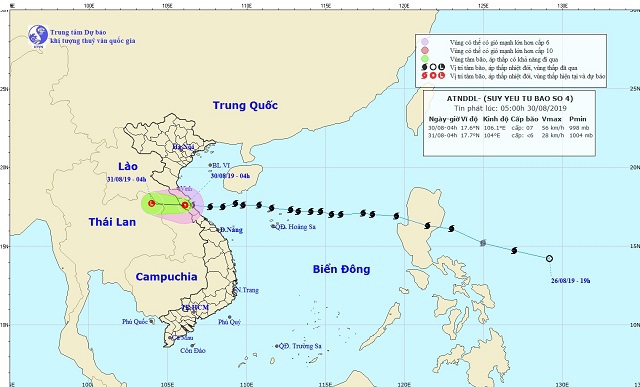 Diễn biến mới nhất của bão số 4 sau khi đổ bộ vào Hà Tĩnh, Quảng Bình - Ảnh 1
