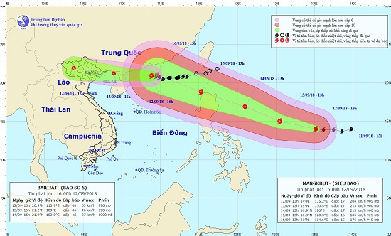 Nhận định mới nhất về bão số 5 và siêu bão Mangkhut - Ảnh 1