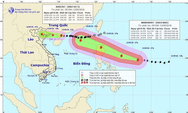Siêu bão Mangkhut sẽ ảnh hưởng đến Việt Nam như thế nào? - Ảnh 1