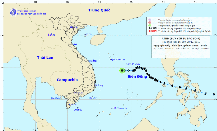 Bão số 8 suy yếu thành áp thấp - Ảnh 1