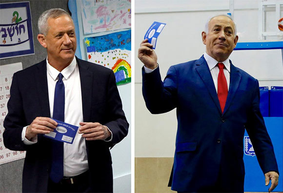 Thủ tướng Israel và đối thủ đều tuyên bố chiến thắng sau bầu cử - Ảnh 1