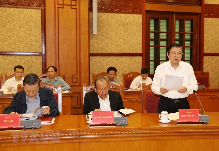 [Ảnh] Tổng Bí thư Nguyễn Phú Trọng chủ trì cuộc họp phòng, chống tham nhũng - Ảnh 4