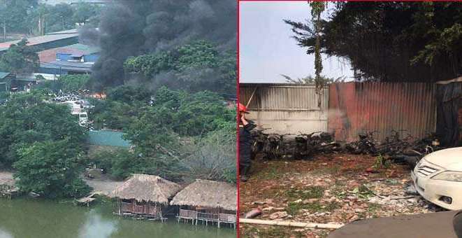 Hà Nội: Cháy lớn tại bãi trông giữ xe vi phạm trên phố Linh Đường - Ảnh 1