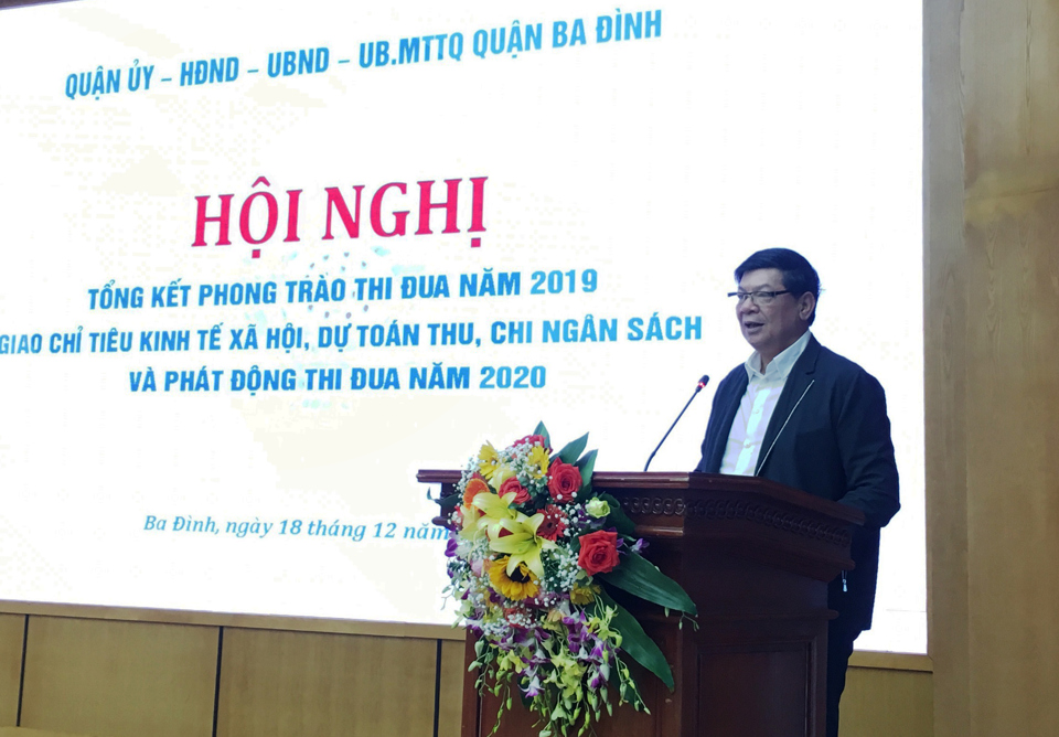 Quận Ba Đình phấn đấu thu ngân sách năm 2020 tăng 30% - Ảnh 1