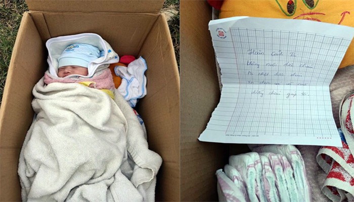 Hà Nội: Phát hiện bé sơ sinh bỏ trong thùng giấy trên đường Cienco 5 - Ảnh 1