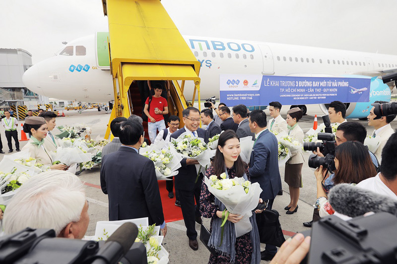Thủ tướng Chính phủ cắt băng khai trương 3 đường bay từ Hải Phòng của Bamboo Airways - Ảnh 4