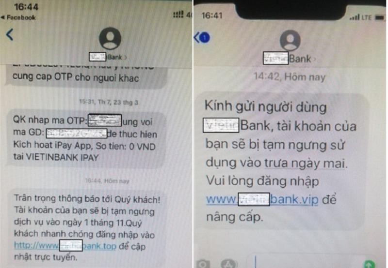 Bộ Công an cảnh báo thủ đoạn giả mạo tin nhắn ngân hàng để lừa đảo - Ảnh 1