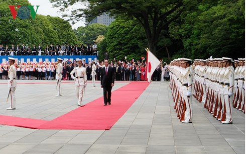 Lễ đón Chủ tịch nước được tổ chức trọng thể tại Hoàng cung Nhật Bản - Ảnh 1