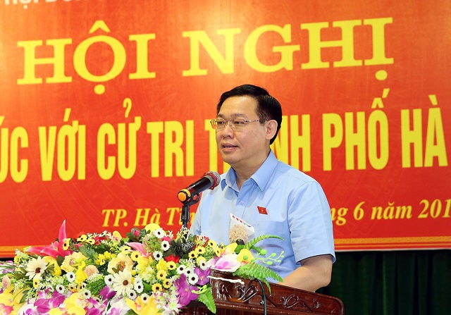 Phó Thủ tướng Vương Đình Huệ tiếp xúc cử tri tại Hà Tĩnh - Ảnh 1