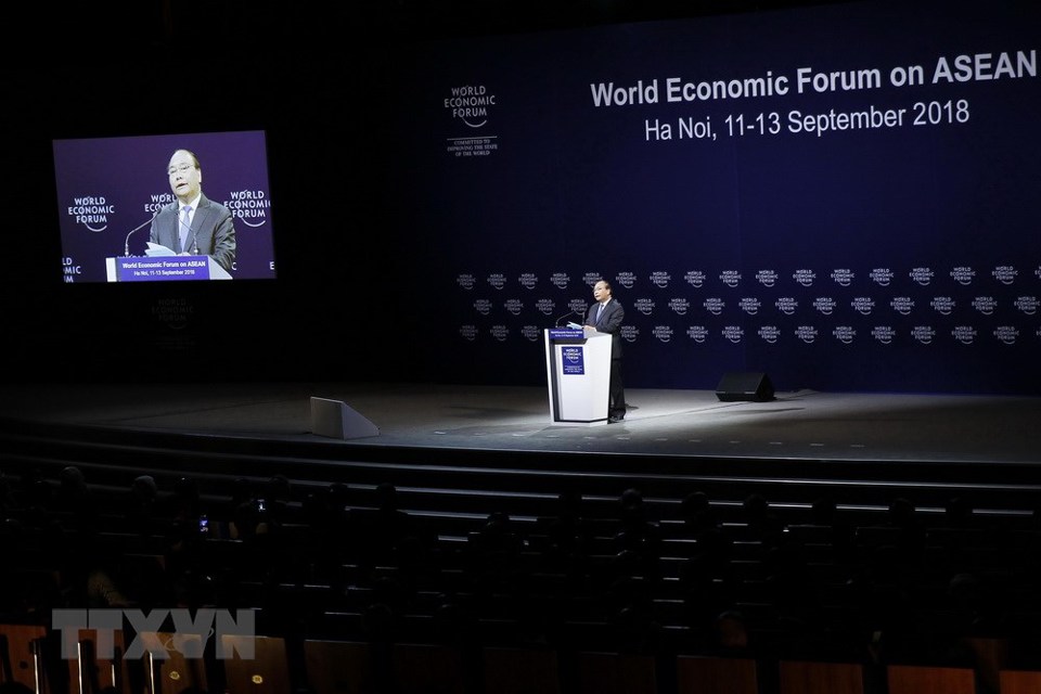 Hình ảnh phiên khai mạc toàn thể Hội nghị WEF ASEAN 2018 - Ảnh 3