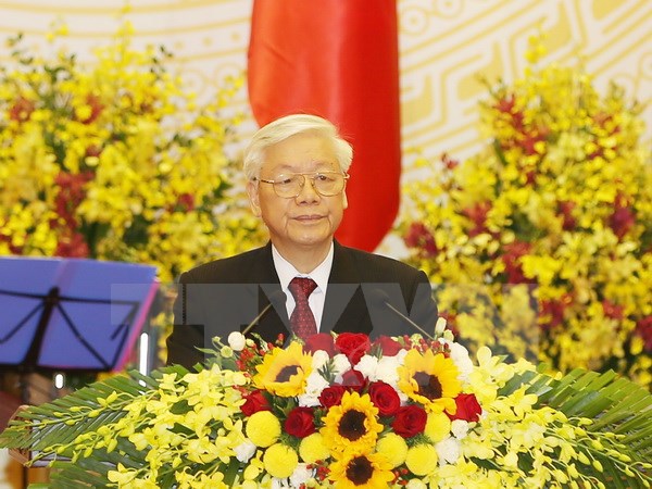 Lời chúc của Tổng Bí thư tại tiệc chiêu đãi Chủ tịch Trung Quốc - Ảnh 1