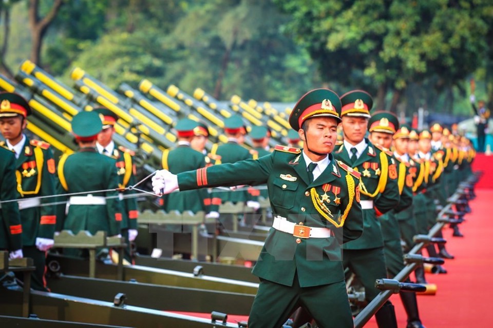 Nghi lễ bắn 21 phát đại bác chào mừng Tổng Bí thư, Chủ tịch Trung Quốc - Ảnh 5