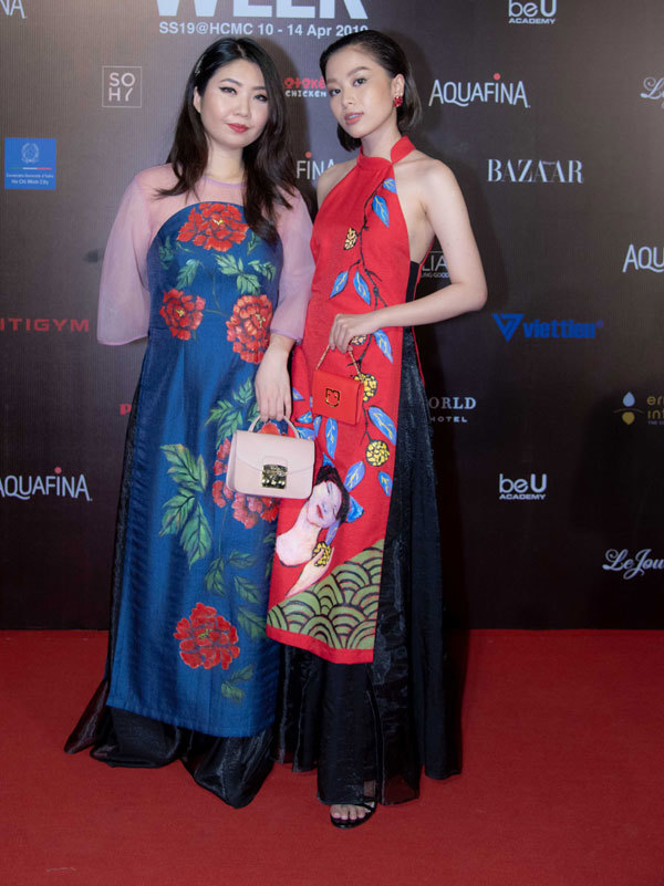 Áo dài áp đảo trên thảm đỏ thời trang Việt Nam Quốc tế Xuân-Hè 2019 - Ảnh 13