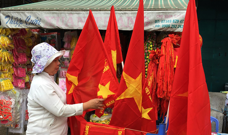 Sắc đỏ bao trùm trước trận chung kết U23 Việt Nam-Uzbekistan - Ảnh 15