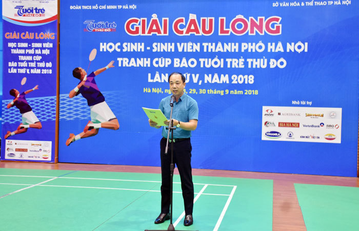 Giải Cầu lông học sinh sinh viên TP Hà Nội mở rộng tranh cúp báo Tuổi trẻ Thủ đô 2019 - Ảnh 1