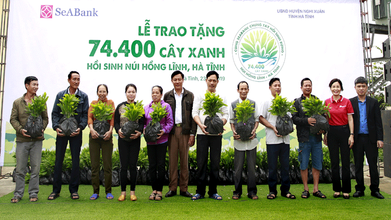 SeABank trao tặng 74.400 cây xanh hồi sinh núi Hồng Lĩnh, tỉnh Hà Tĩnh - Ảnh 2