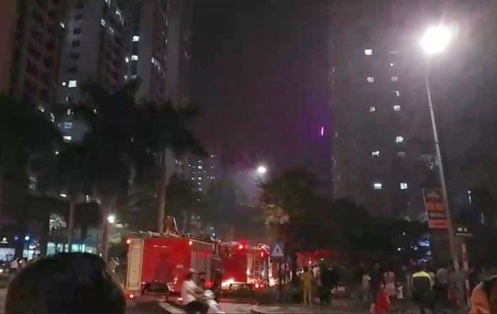 Điều tra làm rõ vụ cháy chung cư trên đường Nguyễn Cơ Thạch - Ảnh 1