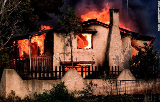 Cận cảnh thảm họa cháy rừng xóa sổ nhiều ngôi làng gần thủ đô Hy Lạp - Ảnh 3