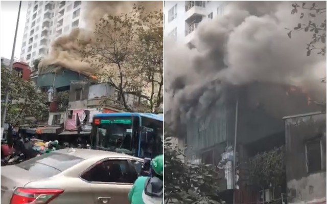 Hà Nội: Cháy dữ dội tại ngôi nhà 4 tầng trên phố Bạch Mai - Ảnh 2