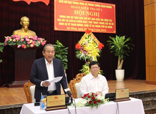 Phó Thủ tướng Trương Hòa Bình làm việc với Thường vụ Thành ủy Đà Nẵng - Ảnh 1